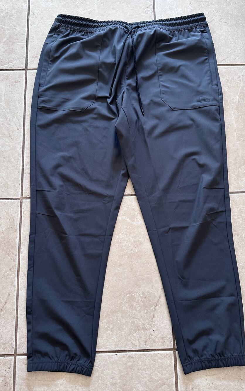 Quiksilver Men's DryFlight Jogger Pants XL Dark Gray Pants 2-Way Stretch NWT